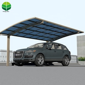Abri de voiture rétractable à pente unique, autoportant, en aluminium, vente en gros, Chine, métal, garages, auvents et abris de voiture sur mesure - Product Image 1