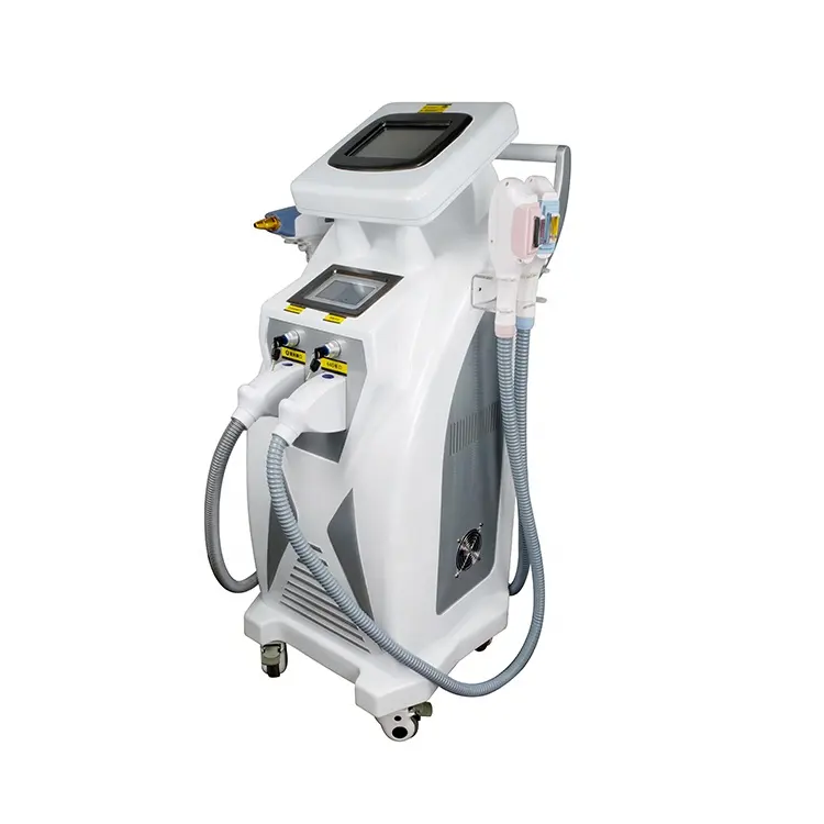 पेशेवर चिकित्सा सौंदर्य उपकरण ऑप्ट आईपीएल आरएफ एन डी yag लेजर multifunctional सौंदर्य मशीन Elight
