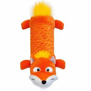 Jouet pour chien grinçant en peluche avec une forme animale amusante cochon singe hippopotame renard éléphant design - Product Image 4