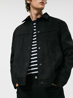 Veste utilitaire tendance en daim de haute qualité pour homme