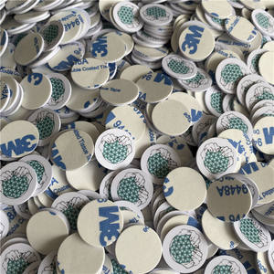 품질 13.56MHZ URL 쓰기 가능 15mm RFID 미니 Nfc 태그 Pvc 코인 태그 로고 인쇄 - Product Image 4