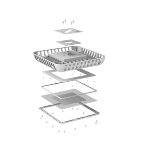 Projecteur LED encastré commercial 200W IP65 en aluminium pour station-service et entrepôt, éclairage extérieur encastré 200W IP65 - Product Image 4
