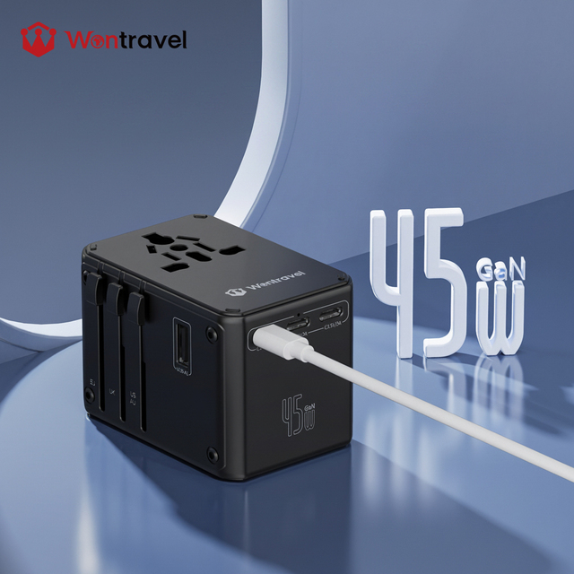 Wontravel OEM ODM India/Thailand Sockets Worldwide Travel Adaptor Universal Travel Adapter Gift