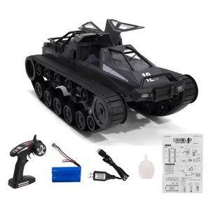 รถถังดริฟท์ความเร็วสูง 2.4G 4WD สำหรับเด็กและผู้ใหญ่ ของเล่นรถบังคับวิทยุแบบมีสายพานตีนตะขาบ พร้อมฟังก์ชั่นพ่นละอองน้ำ ประตูแบบปีกนก รุ่น SJY-Q79 ขนาด 1:12 บังคับด้วยรีโมทคอนโทรล - Product Image 4