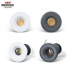 <span class=keywords><strong>12V</strong></span> DC Berdis Anti-éblouissement En Aluminium CE RoHS Ip54 Découpé 16mm <span class=keywords><strong>Plat</strong></span> Downlight Spotlight 1w <span class=keywords><strong>Led</strong></span> Cabinet Light pour Magasin - Product Image 2