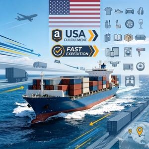Meilleur tarif CMA pour le transport maritime avec livraison rapide par air+express aux États-Unis, service FBA <span class=keywords><strong>Amazon</strong></span> DDP, assurance incluse - Product Image 6