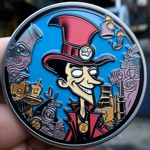 Monedas personalizadas de esmalte suave sublimación Anime Toonie Shiba Inu Moneda de Color recuerdo Grateful Dead Rock Ballad Coin Factory - Product Image 1