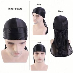 Durags Personnalisés en Velours Soyeux Multifonctionnels pour Adultes, Impression Hip Hop Unisexe, Logo Personnalisé, Faible MOQ, Fabrication OEM en Gros - Product Image 2