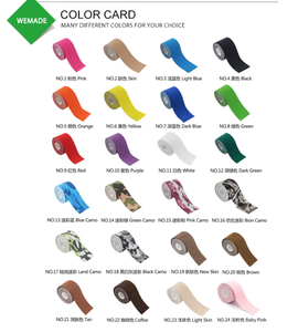 Bande de kinésiologie en coton imperméable et colorée, élastique, pour le soutien musculaire sportif et le soulagement de la douleur, forme personnalisée disponible - Product Image 3
