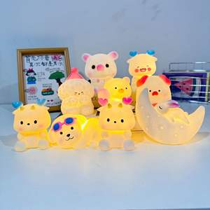 Dessin animé créatif LED veilleuse en gros promotionnel écologique jouet en plastique cadeau pour les filles et les étals de marché de nuit - Product Image 2