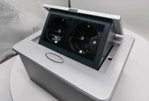 OEM thiết kế mới nhôm chậm <span class=keywords><strong>pop</strong></span>-up ổ cắm hộp cho bảng nhà máy giá chất lượng cao bàn ổ cắm hộp - Product Image 3