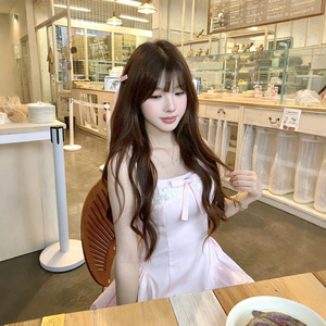 Rich Heiress Sleeveless Vest Dress Women Summer Bow Knotted Princess Slim Fit Puffy Skirt Party Casual Dress - Product Image 3