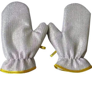 เหล็กครัว Dishcloth ลวดอเนกประสงค์ล้างจาน Rag ทําความสะอาดถุงมือเปียก/แห้งอเนกประสงค์ลวด <span class=keywords><strong>Miracle</strong></span> ผ้าทําความสะอาด - Product Image 1