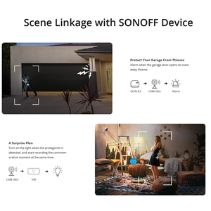 Cámara de Seguridad Inteligente Wi-Fi CAM SONOFF Slim, Ángulo de Detección de 130°, 1080P, Audio Bidireccional, Certificación CE/FCC/RoHS, Compatible con Alexa - Product Image 6