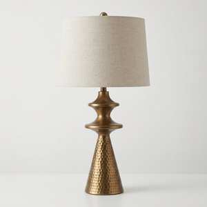 Lámpara de Mesa Moderna de Metal Dorado en Forma de Cono, sin Pantalla, para Sala de Estar, Mesita de Noche, Oficina, Escritorio - Product Image 3