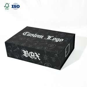 Tùy Chỉnh Cá Nhân Sang Trọng Thương Hiệu Riêng Màu Đỏ Đen Ánh Sáng Trọng Lượng Giao Hàng Đặc Biệt Kinh Tế Quần Áo Các Tông Giấy Hộp Bao Bì - Product Image 2