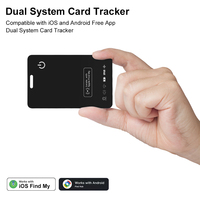 Dompet Pintar Ultra Tipis 1.7mm Tahan Air Sistem Ganda IOS Find My dan Android Find Hub Aplikasi Gratis Global Anti Hilang Pelacak GPS Kartu