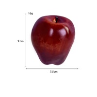 Simulation artificielle réaliste fausse pomme rouge foncé pommes délicieuses pour la maison maison cuisine fête de mariage décoration photographie