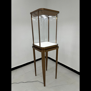 Di fascia alta di lusso moderno in acciaio inox e vetro temperato orologio negozio di gioielli Interior Design espositore illuminazione a LED - Product Image 4