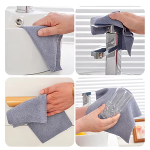 Toallas de limpieza multiusos reutilizables Lazy Person Tears Rag a mano Rollo de paño de limpieza de microfibra - Product Image 4