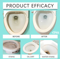 Poudre nettoyante pour toilettes probiotique avec enzymes végétales naturelles - Neutraliseur d'odeurs bio-enzymatique et formule sans danger pour les fosses septiques