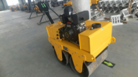 Compacteur de sol diesel à double tambour, manuel, mini, à longue durée de vie et haute capacité de travail