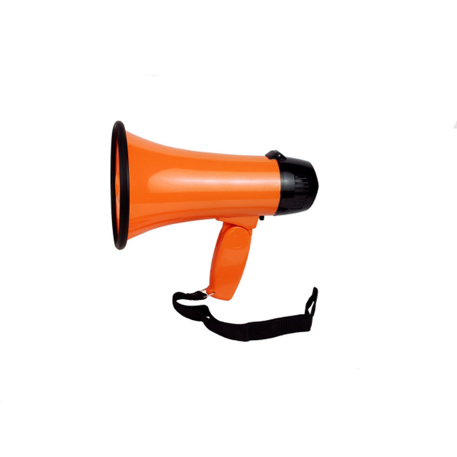 OEM Portable Bullhorn 20 Watt Power Megaphone Speaker Voice and Siren/Alarm With Volume Control and Strap Folding Handle