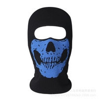 Cagoule crâne fantôme personnalisée Halloween masque de Ski masque squelette visage écharpe cache-cou pour hommes moto cyclisme en plein air