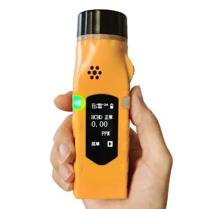 كاشف غازات محمول الأكثر مبيعاً مفرد NH3 CH4 CO H2S بشاشة LCD مقاس 1.3 بوصة كاشف غازات محمول