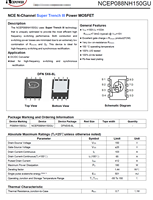 NCE Power NCEP088NH150GU MOSFET de Canal N 150V 103A DFN5060(DFN5X6) SMD 100% Original y con Código de Lote Rastreable