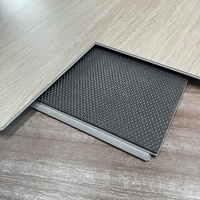 Revêtement de sol vinyle SPC hybride imperméable de qualité supérieure, texture chevron en bois véritable, style européen, pour intérieur