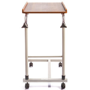 Mesita de noche móvil ajustable en altura de hospital, mesa médica sobre cama, tablero de comedor sobre mesa de cama con ruedas - Product Image 6