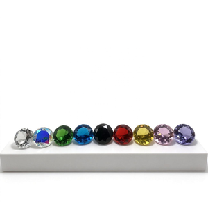 Colorful Diamond Shaped K9 Crystal <strong>Paperweight</strong> 40mm Diameter Optical Crafts - Product Image 4