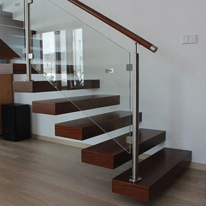 Support de fixation pour main courante en verre d'<span class=keywords><strong>escalier</strong></span>, en acier inoxydable 304, moderne, pour extérieur, villa, fixation en verre, pince araignée, <span class=keywords><strong>installation</strong></span> facile - Product Image 2