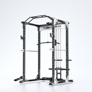 EM982B Home <strong>Gym</strong> Multi-Function Power Rack Smith <strong>Machine</strong> for Bodybuilding Durable Metal Material - Product Image 1