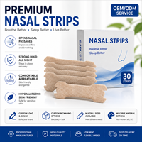 Recoo OEM Bandes nasales non tissées personnalisées Breath Right, bande adhésive anti-ronflement pour la bouche, hypoallergénique, certifiée CE pour un meilleur sommeil