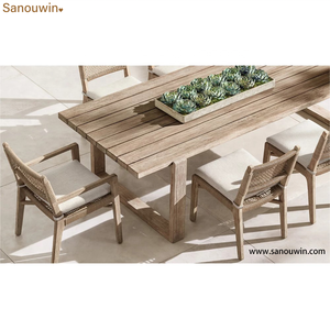 Poltrona in <span class=keywords><strong>Rattan</strong></span> per Tutte le Stagioni, Realizzata a Mano in Legno di Teak, Silhouette Modernista Semplice, Comoda e Portatile per <span class=keywords><strong>Set</strong></span> da <span class=keywords><strong>Giardino</strong></span> - Product Image 2