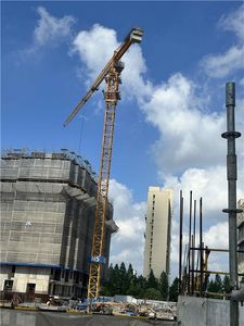 Precios de Fábrica Grúa Torre de Construcción China Usada de 60m con Base Fija, Motor y Caja de Cambios, Capacidad de 10t, en Perfecto Estado - Product Image 4