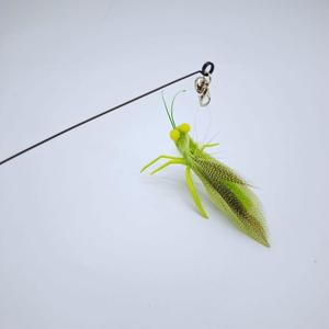 Varita de Juguete Realista con Forma de Gafillo y Plumas Naturales, Juguete de Silicona con Simulación de Insecto para Gatos de Interior - Product Image 4