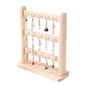 Expositor <span class=keywords><strong>de</strong></span> pulseras <span class=keywords><strong>de</strong></span> madera maciza, soporte colgante para accesorios <span class=keywords><strong>de</strong></span> relojería, almacenamiento <span class=keywords><strong>de</strong></span> diademas y cintas para el pelo, cuentas <span class=keywords><strong>de</strong></span> oración - Product Image 4
