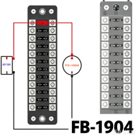 Boîtier de fusibles à lame 12 voies avec bus négatif et couvercle de protection étanche pour véhicules 12V/24V (voitures, camions, bateaux, marine, camping-cars)