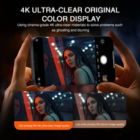 Protection d'écran anti-espion à couverture intégrale pour iPhone Duo 11/12/13/14/15/16/17/18 Pro Max, verre trempé pour la confidentialité, dureté 9H