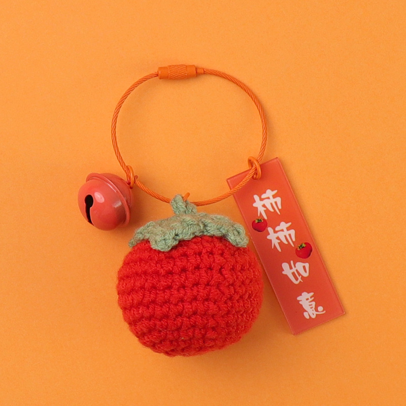 Caqui naranja intenso + caqui (aro de alambre)