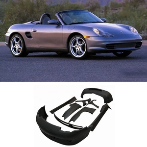 Kit Carrozzeria Larga in Fibra di Vetro Aggiornamento <span class=keywords><strong>986</strong></span> per Porsche <span class=keywords><strong>986</strong></span> <span class=keywords><strong>Boxster</strong></span> 2000-2005 Paraurti Anteriore Paraurti Posteriore Parafango Diffusore Minigonne Laterali - Product Image 1