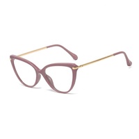 DOISYER 2022 Lunettes de vue tendance couleur vache pour femmes Cadre optique rétro TR90 Lunettes de soleil haut de gamme œil de chat Blocage de la lumière bleue UV400