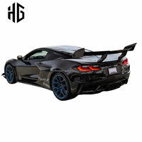 Kit de carrosserie de conversion pour Chevrolet Corvette C8 Z06 2019+ : Aileron arrière style ZR1, aileron de coffre de course, spoiler haute performance, pièces automobiles