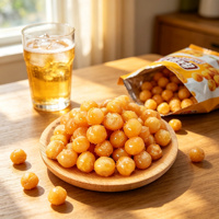 Guisantes Crujientes OEM para Oficina, Snack Delicioso, Bocadillo de Alta Calidad en Paquete Pequeño de 20 g x 20
