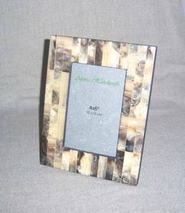 Cadre photo de luxe fait main en incrustation d'os, écologique, style religieux animalier, toucher réaliste, forme carrée, taille personnalisée, durable - Product Image 4