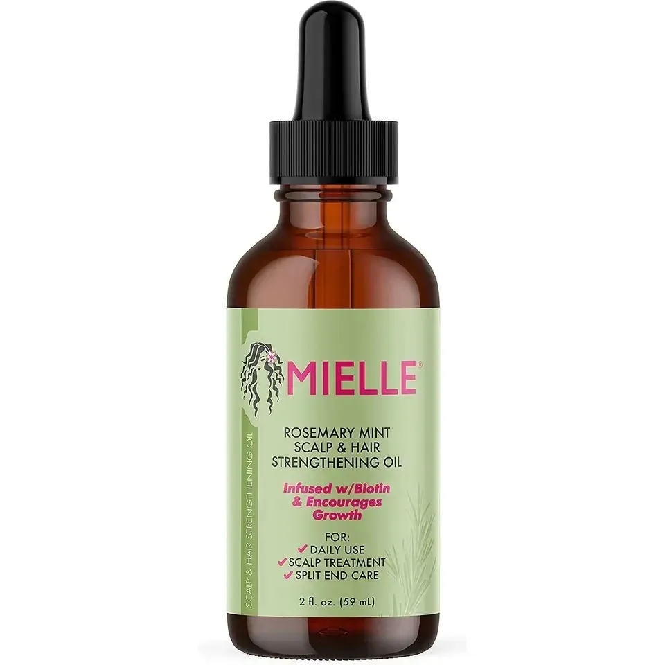 MIELLE Natural Organics Rosemary Mint Hair Growth Oil Strengthening Nourishing Conditioning Hair Oil