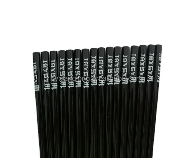 Black color bamboo chopstick with varnish